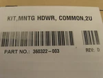 Hp 360322-003 Kit Mntg Hdwr Common 2U. Fixed Price $67.47.