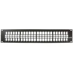 Leviton 49255-H48 Flat Quickport 2RU 48-PORT Patch Panel Black. Fixed Price $84.00.