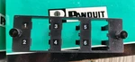New Lot Of 14 Panduit FMP6 Unloaded Multimedia Modular Panel Faceplate Opticom. Fixed Price $50.00.