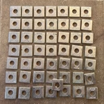 Lot Of (50) Unistrut Square Channel Washer 5/8" Bolt X Ps 619. Fixed Price $36.95.