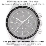 Don Dot Over Ninety Bezel Insert Omega Speedmaster Professional - Aftermarket. Fixed Price $75.00.